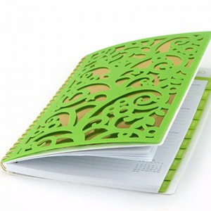 notebook met laser cut PP
